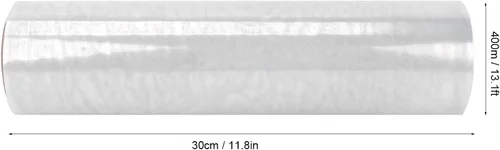 Vista 3 de Dioche Película de envoltura elástica extra gruesa 1,312.3 ft Solución de embalaje autoadhesiva resistente para tratamientos de belleza, modelado