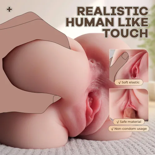Vista 4 de Muñeca sexual masturbador masculino para hombres, coños de bolsillo de carne, juguetes sexuales ligeros de placer para hombres, culo realista