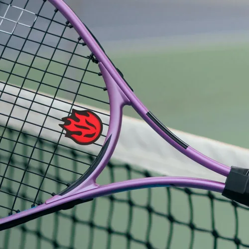 Vista 2 de BESPORTBLE Raqueta de tenis, amortiguador de vibraciones, raqueta de cuerda, amortiguador de choque de silicona en forma de fuego, 6 uds