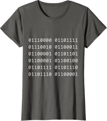 Vista 6 de Porca Madonna In Codice Binario Código Binario Camiseta, Negro