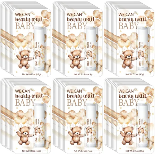 Vista 24 de Paquete de 30 Pequeño Vaquero Baby Shower Juegos Premios Regalos de Fiesta Bálsamos Labiales a Granel Obsequios para Ganadores Adultos Invitados