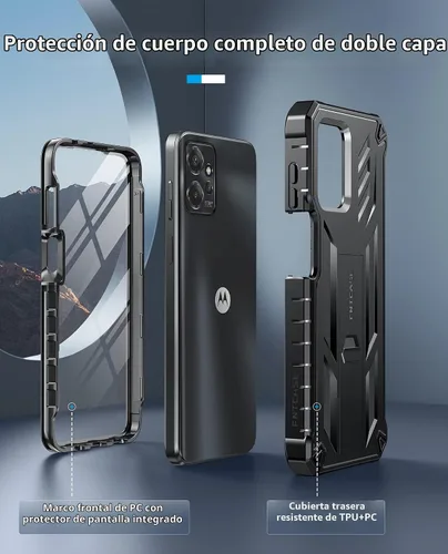 Vista 3 de FNTCASE Funda para Moto G 5G 2023 / Moto G Power 5G 2023 con función atril