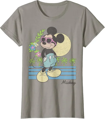 Vista 36 de Disney Mickey and Friends Mickey Retro Beach Camiseta S Gris Oscuro