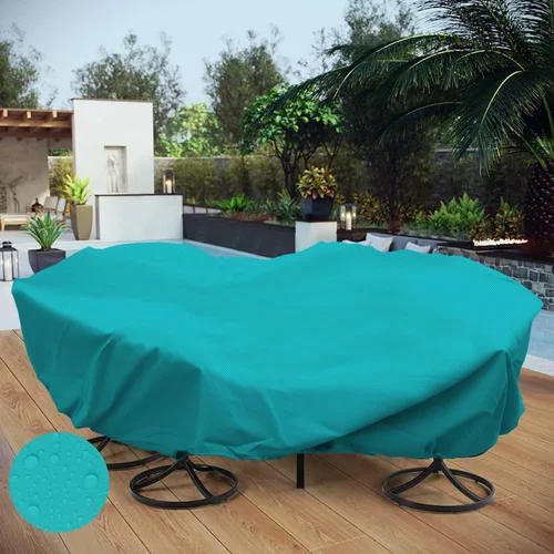 Vista 43 de Fundas para muebles de patio, impermeables, resistentes a los rayos UV, resistentes a los rayos UV, para exteriores, mesa redonda y rectangular
