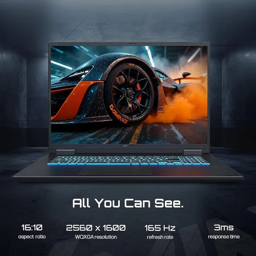 Vista 4 de GIGABYTE - Laptop para juegos A18, AMD Ryzen 7 260, RTX 5070