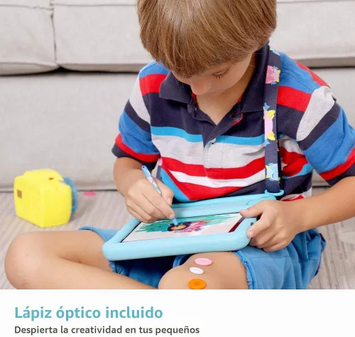 Vista 5 de Tablet para niños Dragon Touch de 10 pulgadas con pantalla IPS HD Android, 32 GB de almacenamiento, 2 GB de RAM, procesador Quad Core, KIDOZ