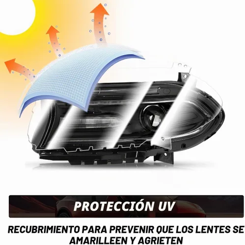 Vista 5 de Conjunto de faros halógenos Bingbingmotor para Dodge Charger 2015-2023