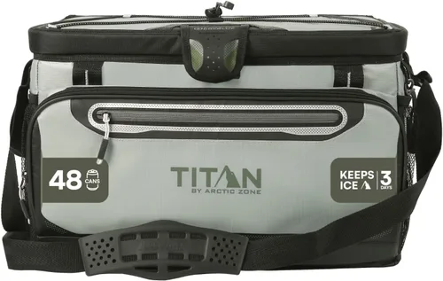 Vista 12 de Titan by Arctic Zone Deep Freeze Cooler - Zipperless Hardbody Cooler - Deep Freeze Insulation, HardBody Liner, and SmartShelf