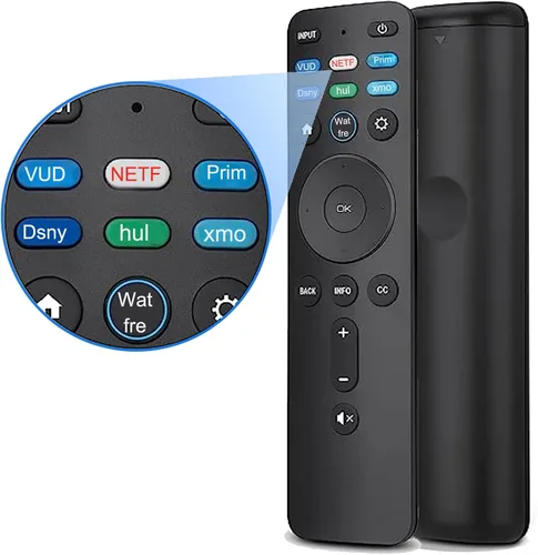 Vista 8 de Paquete de 2: control remoto universal XRT260 para Vizio Smart TV, control remoto compatible con todos los televisores inteligentes Vizio 4K