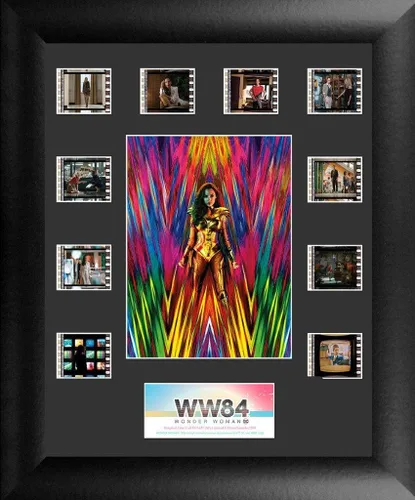 Vista 8 de Trend Setters Wonder Woman 1984 – DC FanDome Limited Edition – FilmCells 7" x 5" MiniCell Presentación de escritorio – Con clip de película de 1.378