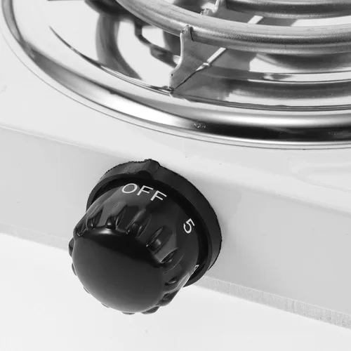 Vista 8 de Luxshiny Estufa eléctrica de doble quemador para encimera, placa de calefacción de bobina portátil con protección contra sobrecalentamiento y fugas