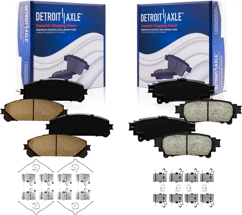Vista 35 de Detroit Axle - Kit de freno delantero para Dodge Ram 1500 Durango Dakota Chrysler Aspen Dakota Driver Side Disco Freno Pinza de freno de cerámica
