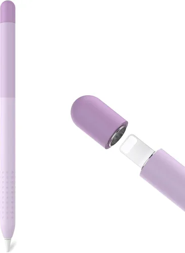 Vista 12 de Delidigi Funda de silicona para Apple Pencil de 1ª generación, cubierta de Verde profundo