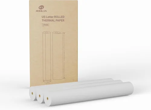 Vista 4 de Rongta Impresora térmica portátil F82+3 rollos de papel térmico