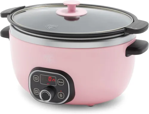 Vista 14 de GreenLife Olla de cocción lenta de 6QT, olla de cerámica antiadherente no tóxica sin PFAS, recipiente interior extraíble, programable, apta