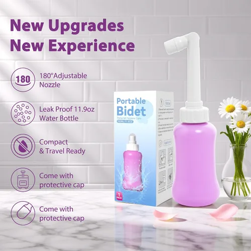 Vista 5 de Peri Bottle & Sitz - Juego de baño para cuidado posparto, bidé portátil y sales de baño para limpieza perineal Portable Bidet and Bath Salts for