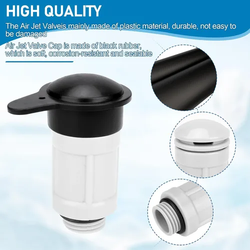 Vista 3 de 12363 12373 - Válvula de chorro de aire y tapa de válvula de chorro de aire para entrada de piscina sobre el suelo Intex compatible con 26165EH
