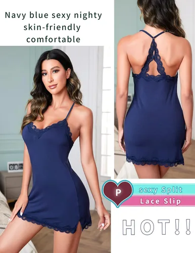 Vista 4 de Avidlove - Camisón de lencería sexy de mujer para dormir