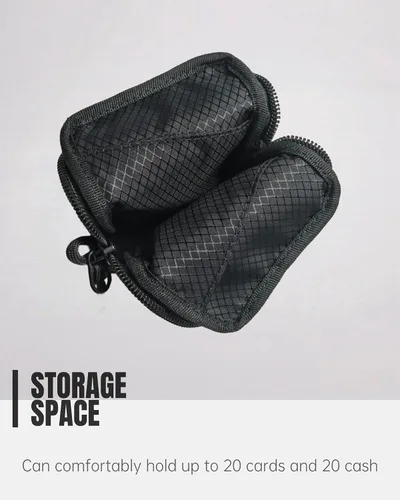 Vista 3 de Carteras para hombre, cartera portátil para tarjetas para hombres, cartera pequeña y exquisita con llavero, monedero para hombres y mujeres