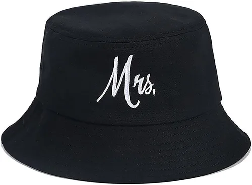 Vista 12 de XYIYI - Sombrero de pescador de algodón con bordado de moda, sombrero de cubo de playa para mujeres y niñas