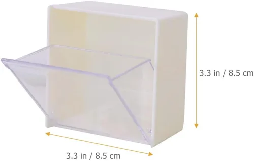 Vista 7 de Beaupretty Soporte de escritorio para montaje en pared, hisopos de algodón cosméticos, bolas de algodón, caja de almacenamiento redonda de algodón