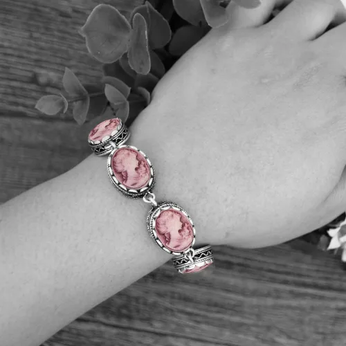 Vista 7 de Vintage Look Lady Queen Cameo Sets For Women Victoria Pendant Cameo Necklace Earrings Ring Bracelet Fashion Jewelry