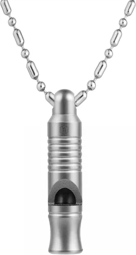 Vista 13 de KeyUnity Silbato de emergencia de titanio, núcleo sin bolas, fácil de KA25M
