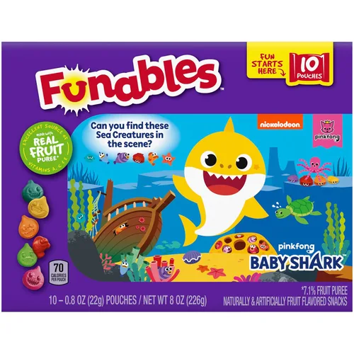 Vista 4 de Funables Snack de frutas, tiburón bebé, 10