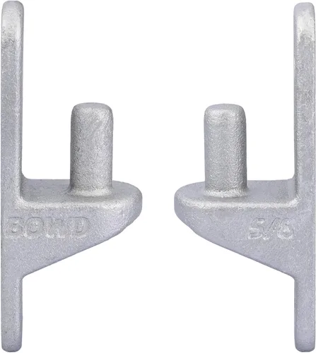 Vista 7 de Bisagra de puerta de montaje en pared, paquete de 2 bisagras de poste de madera, poste de valla de enlace de cadena, pasador de bisagra de 5/8