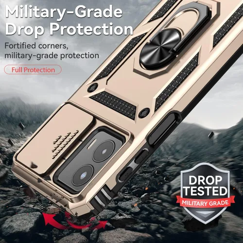 Vista 4 de Funda para Moto G 5G 2023, [No para la versión 2022] con protectores de pantalla y cubierta de cámara, [Grado militar] cubierta probada contra