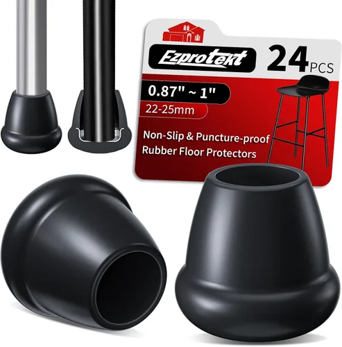 Vista 10 de Ezprotekt Tapas de goma antideslizantes para patas de silla de 0.75