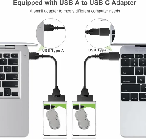 Vista 11 de Cable adaptador SATA a USB 3.0 para adaptador de disco duro SSD HDD de 2.5