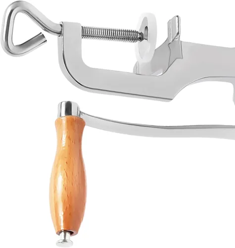 Vista 3 de Exprimidor manual de pasto de trigo, exprimidor manual de hierba de trigo de acero inoxidable, herramienta extractor de jugo para frutas, manzanas