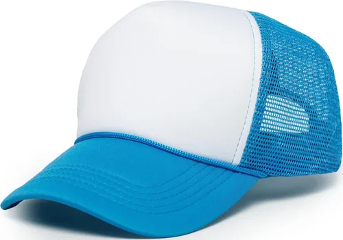 Vista 19 de Funky Junque Sombrero de camionero ligero Snapback de espuma de malla en Negro/Negro