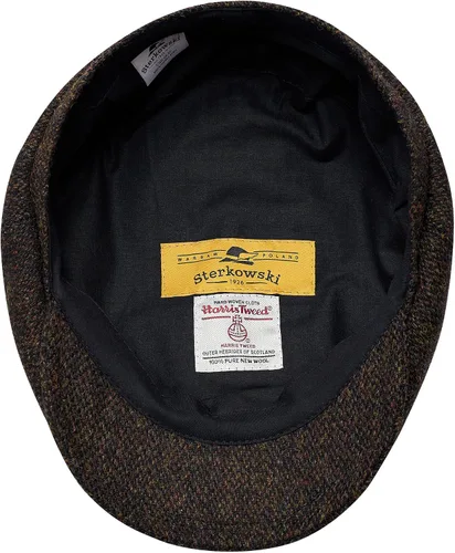 Vista 4 de Sterkowski Gorra Shelby Gorra 100% Harris Tweed Newsboy para hombre Sombrero de estilo pico de 8 paneles