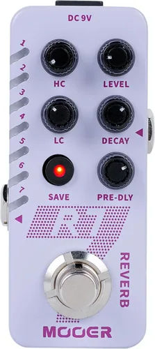 Vista 7 de MOOER Pedal de guitarra D7 Delay con 6 cintas de retardo diferentes y grabación Looper de 150s, función ajustable múltiple, tempo de toque Surpport