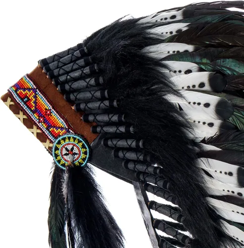 Vista 17 de Novum Crafts Tocado de plumas Inspirado en indios nativos americanos Elige