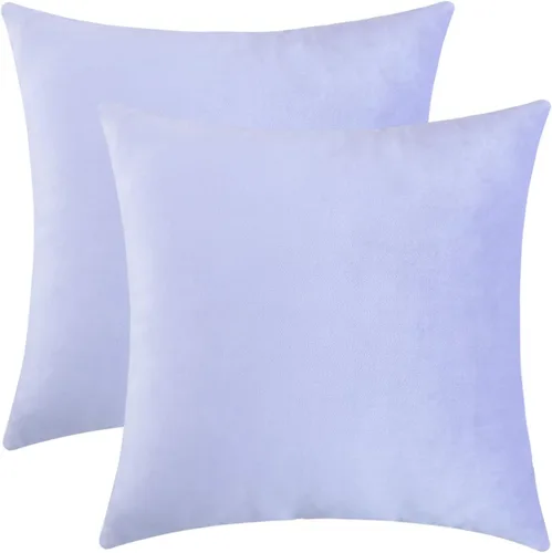 Vista 35 de Jeneoo Juego de 2 fundas decorativas para cojines de terciopelo suave y cómodo, funda sólida para cojín de sofá, decoración