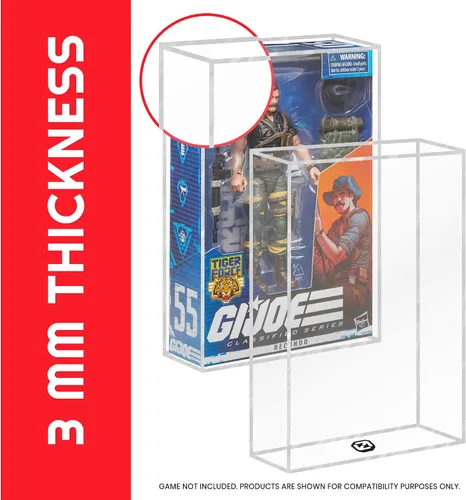 Vista 13 de EVORETRO Estuche Protector de Exhibición para Figuras de Acción Compatible con Figuras de Acción de la Serie Clasificada GI Joe de 6 Pulgadas