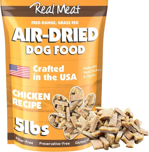 Vista 24 de TRMC Real Meat - Comida para perros secada al aire con cordero real - Cuatro bolsas de 5 libras de comida para perros de carne real sin granos