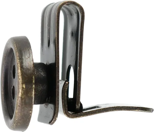 Vista 11 de Trafalgar Clips de botón movibles sin coser (juego de 6), Negro