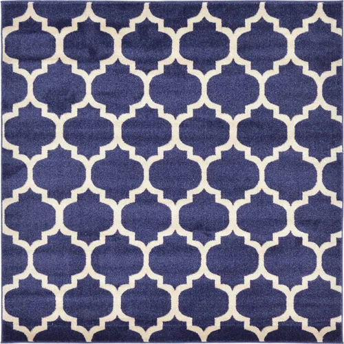 Vista 155 de Unique Loom Trellis Collection - Alfombra de área de Filadelfia, rectangular de 2 pies 2 pulgadas x 3 pies, color morado y marfil