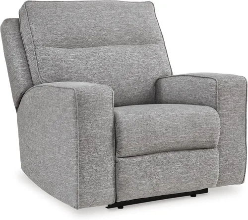 Vista 23 de Signature Design by Ashley Sofá reclinable eléctrico, gris peltre, Biscoe