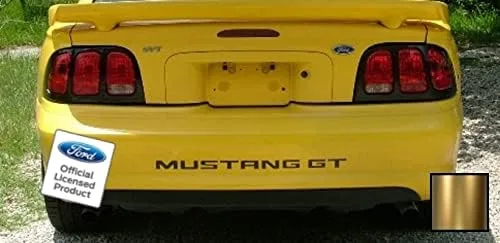Vista 6 de Letras de inserción para parachoques trasero, calcomanías para Ford Mustang GT Negro (Mate) - CBM (se ajusta a 1994-1998)