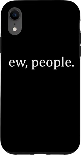 Vista 25 de Ew People - Funda de regalo para iPhone 17 con frases introvertidas y frases de memes