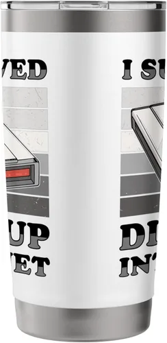 Vista 4 de 90s Nostalgia Retro 90s Dial Up Internet Vintage Stainless Steel Insulated Tumbler