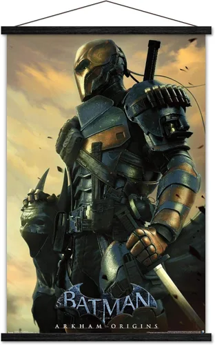 Vista 7 de Trends International DC Comics VIdeo Game - Póster de pared de Arkham Origins, 14.725 x 22.375 pulgadas, versión enmarcada de madera de granero