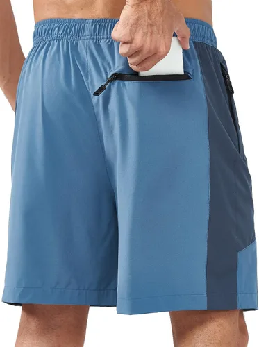 Vista 2 de NORTHYARD Pantalones cortos deportivos para correr para hombre, de secado rápido, pantalones cortos de gimnasio de 7 pulgadas, ligeros, deportivos