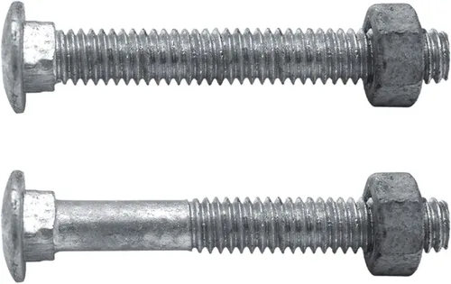 Vista 15 de Pernos de carro 1/4-20 x 3/4 ": Pernos de carro galvanizados a granel para valla (25 piezas)