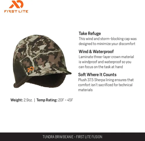 Vista 2 de First Lite Gorro Tundra Brim